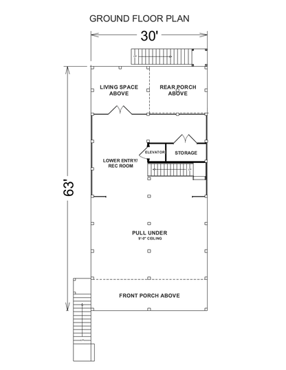 1430 Sq. Ft. - Magnolia Beach Hut