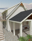 Meyer | Garage ADU Plan | 650 Sq Ft | 1BR + Loft 1BA