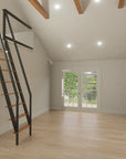 Meyer | Garage ADU Plan | 650 Sq Ft | 1BR + Loft 1BA