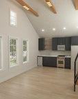 Meyer | Garage ADU Plan | 650 Sq Ft | 1BR + Loft 1BA