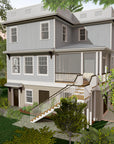 Oak Leaf | Elevated Coastal Beach House Plan | 3,280 Sq Ft | 3BR 3.5BA