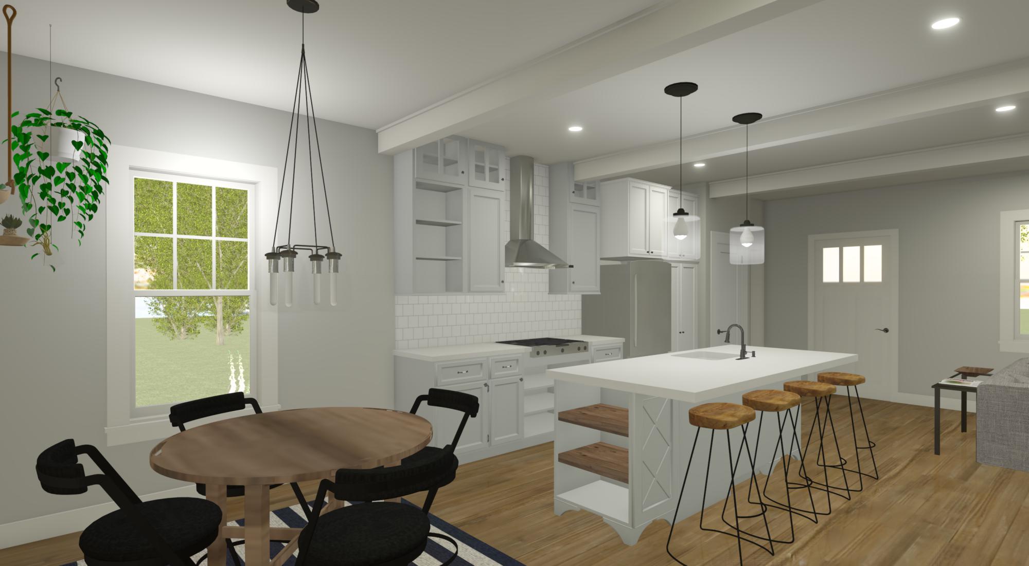 The Olive House | Modern Coastal Cottage House Plan | 1,400 Sq Ft | 3BR 2.5BA