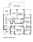 Outer Banks Beach House | Elevated Coastal House Plan | 2,718 Sq Ft | 5BR 4.5BA