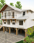 Outer Banks Beach House | Elevated Coastal House Plan | 2,718 Sq Ft | 5BR 4.5BA