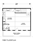 The Gray House | Elevated Low Country Cottage House Plan | 1,144 Sq Ft | 2BR 2.5BA