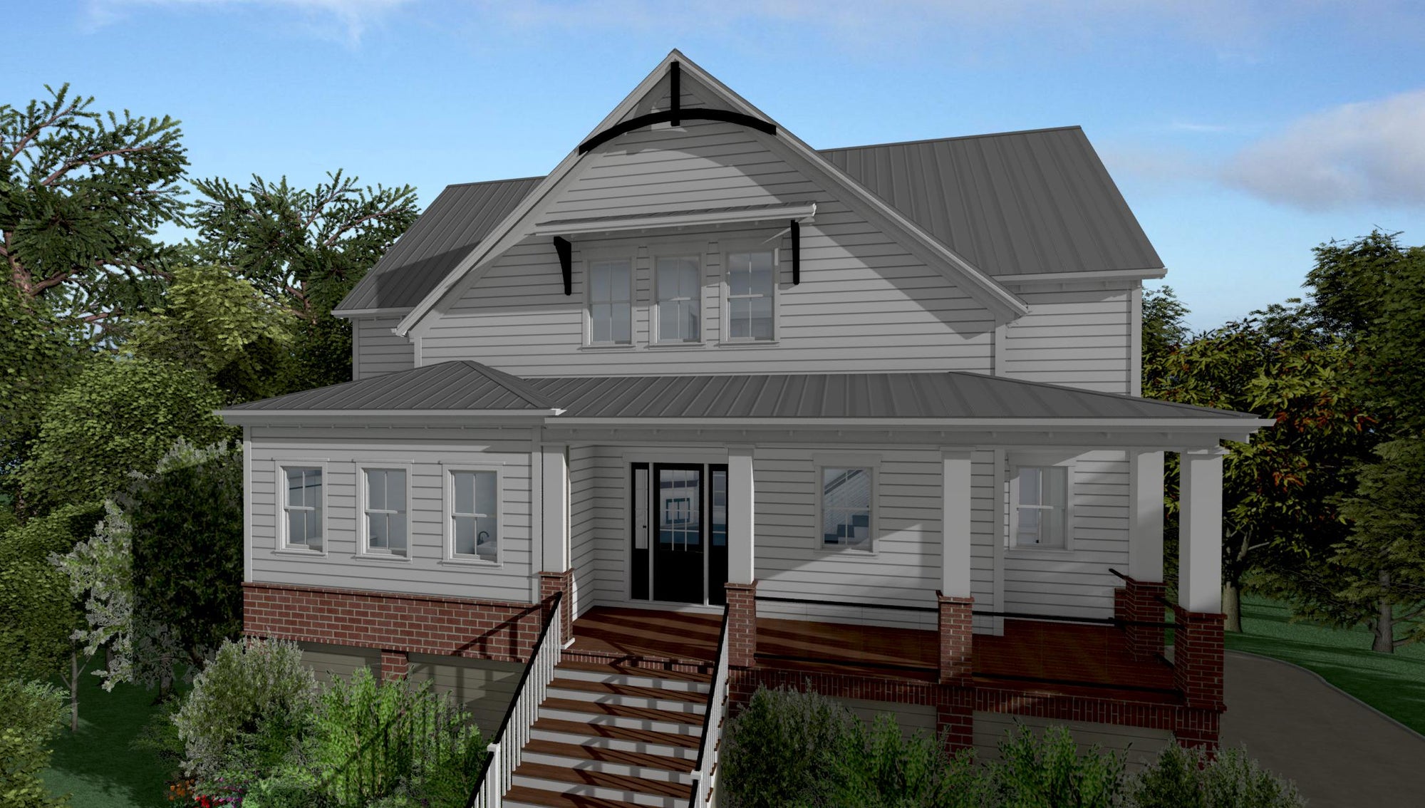 The Lowell | Elevated Low Country House Plan | 3,125 Sq Ft | 3-4BR 3.5BA