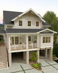 The Macy II | Elevated Coastal Contemporary House Plan | 2,532 Sq Ft | 4BR 4BA
