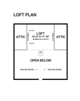 Meyer | Garage ADU Plan | 650 Sq Ft | 1BR + Loft 1BA