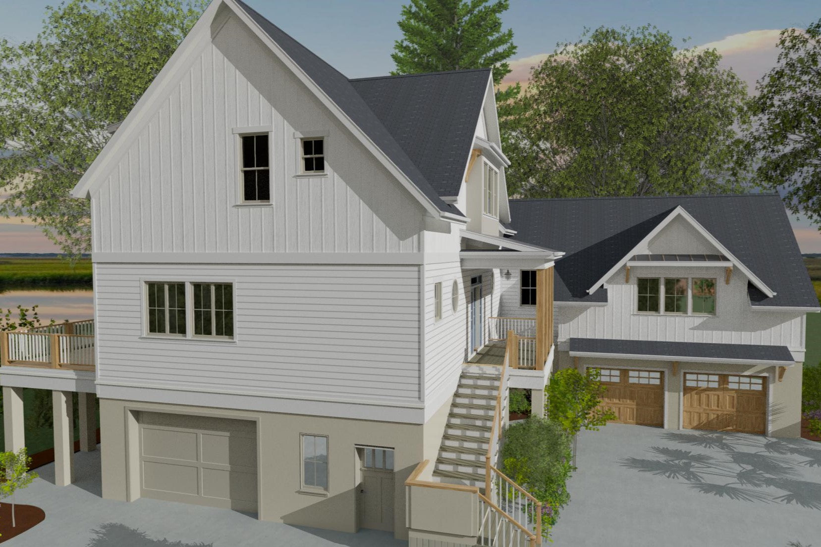 The Molly | Elevated Coastal Estate Plan | 5BR 4.5BA | 3,492 Sq Ft