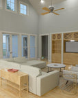 The Quinn Pilings | Elevated Coastal Country House Plan | 2,409 Sq Ft | 3BR 3.5BA