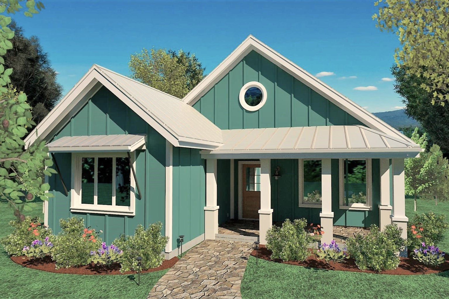 The Wave II - Coastal Cottage House Plan - Front exterior- Intertwine House Plans