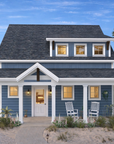 The Blue House | Compact Coastal Cottage House Plan | 1,074 Sq Ft | 2BR 2.5BA