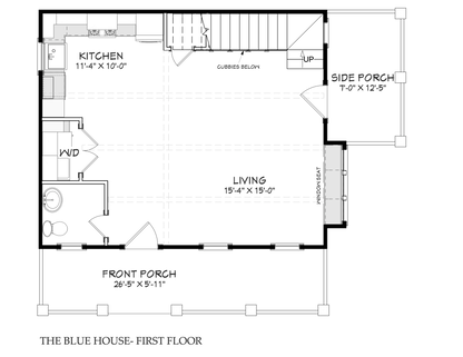 1074 Sq. Ft. - The Blue House