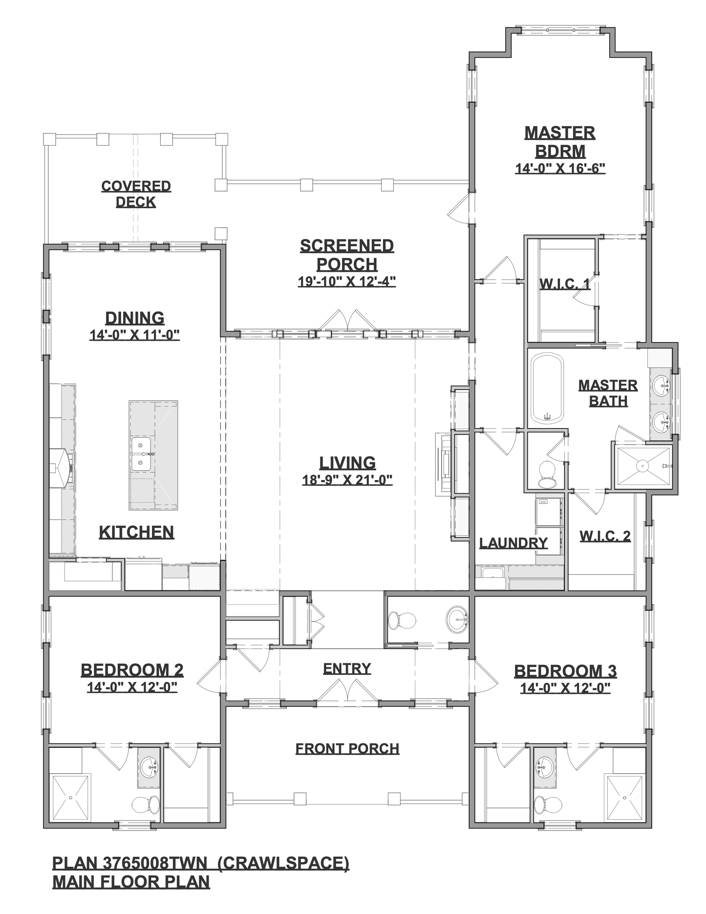 2250 Sq Ft. - The Quinn - Crawlspace