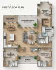 The Quinn | Elevated Coastal Country House Plan | 2,343 Sq Ft | 3BR 3.5BA