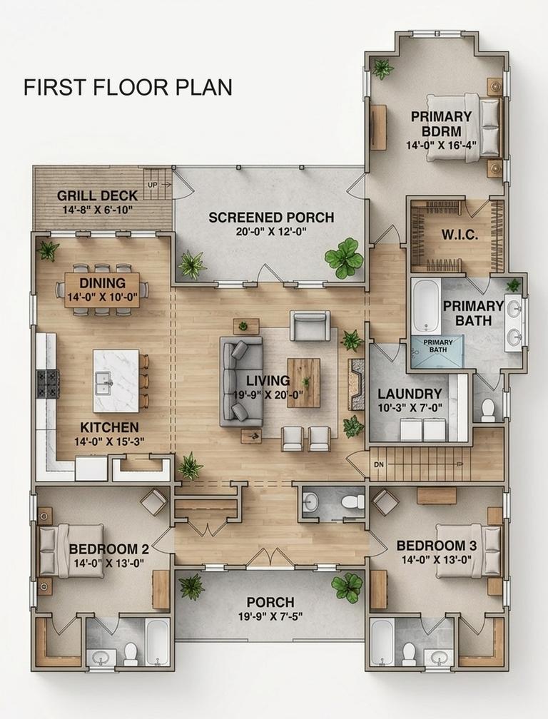 2409 Sq Ft. - The Quinn - Pilings