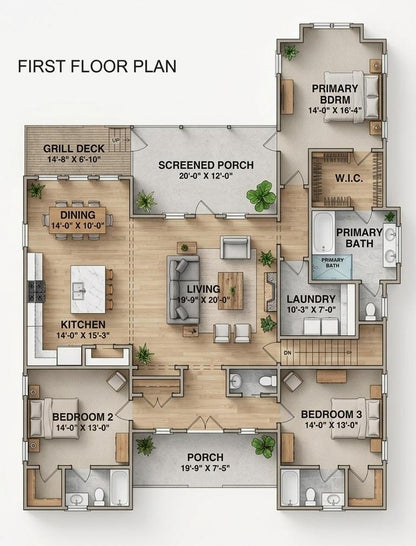 2409 Sq Ft. - The Quinn - Pilings