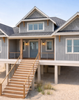 The Quinn Pilings | Elevated Coastal Country House Plan | 2,409 Sq Ft | 3BR 3.5BA