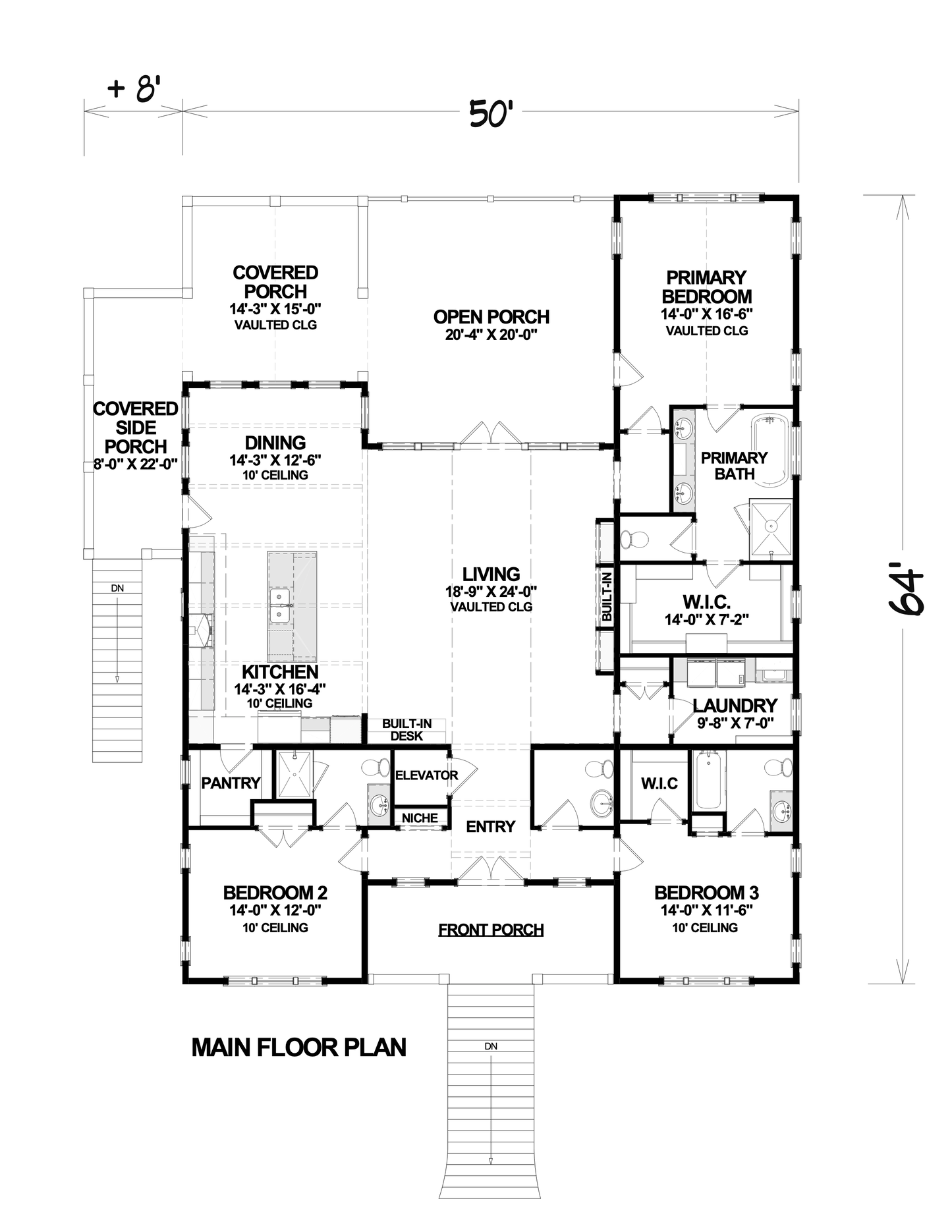 2409 Sq Ft. - The Quinn - Pilings