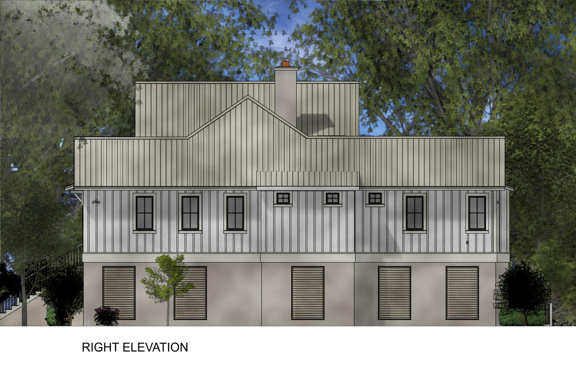 The Quinn | Elevated Coastal Country House Plan | 2,343 Sq Ft | 3BR 3.5BA
