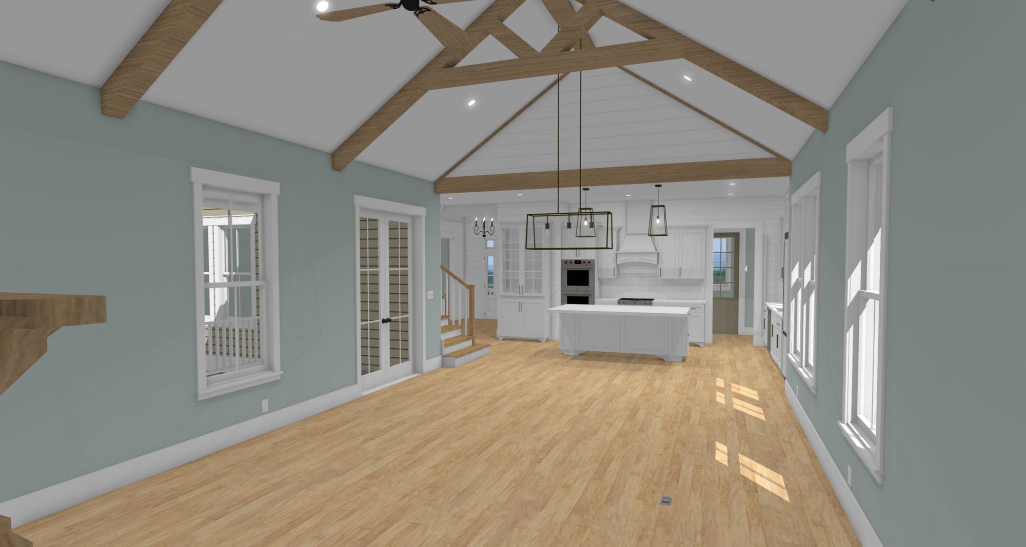 The Warbler | Elevated Coastal Farmhouse House Plan | 2,916 Sq Ft | 4BR 3.5BA