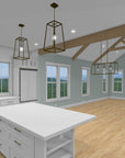The Warbler | Elevated Coastal Farmhouse House Plan | 2,916 Sq Ft | 4BR 3.5BA