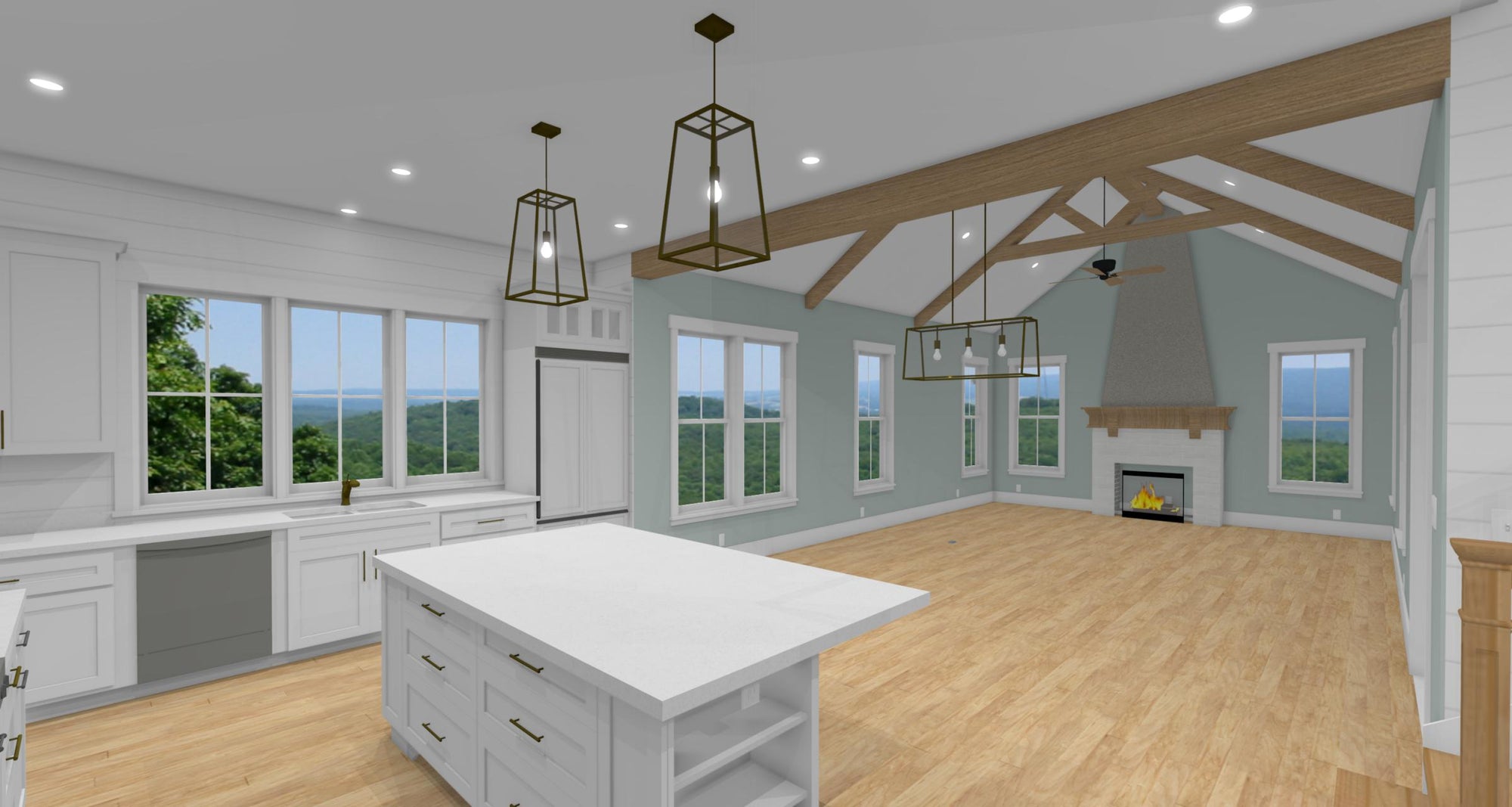 The Warbler | Elevated Coastal Farmhouse House Plan | 2,916 Sq Ft | 4BR 3.5BA