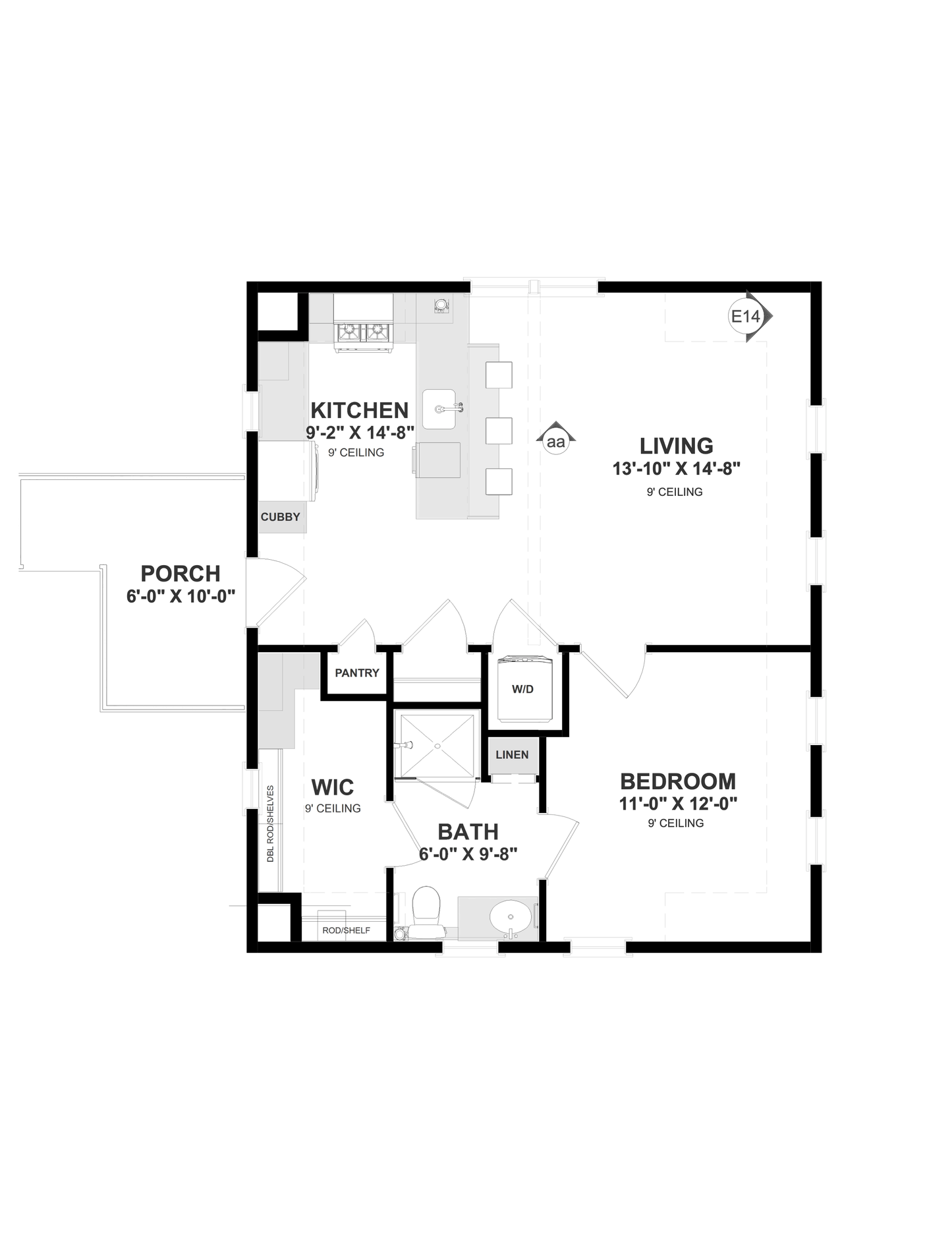 672 Sq. Ft. - Wilbury 24x28 Garage/ADU