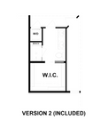 Winthrop 30 Bath and Closet Layout Version 2 | 780 Sq Ft Garage ADU Plan