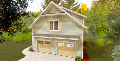 887 Sq. Ft. - Winthrop 35 Enclosed Garage/ADU Plan