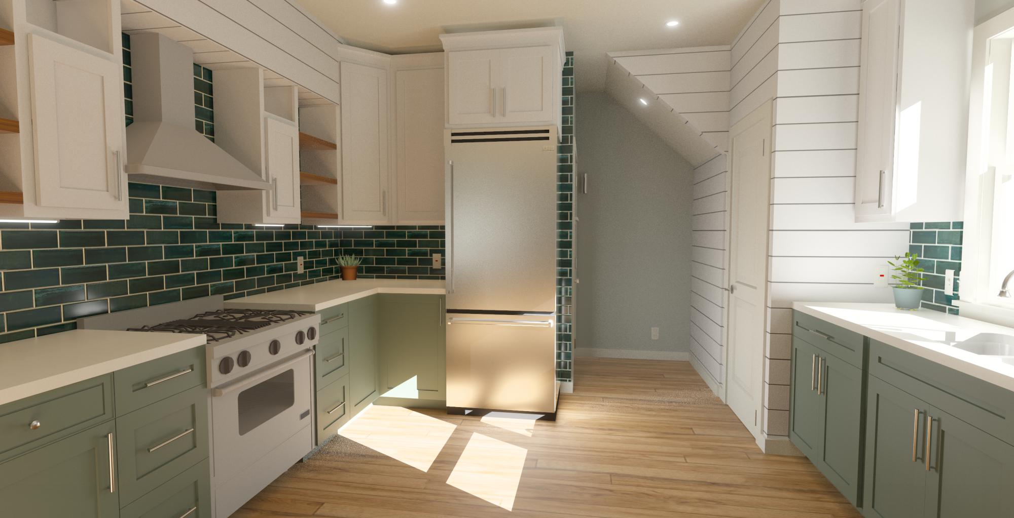Winthrop 35 Enclosed | Garage ADU Plan | 887 Sq Ft | 1BR 1BA