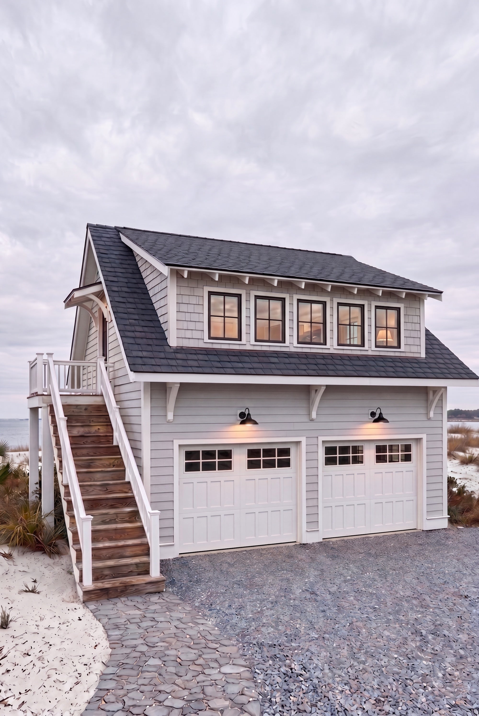 Cliffwood Garage ADU | 2-Car Garage Apartment Plan | 1BR 1BA | 640