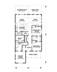 The Wave II - 1,599 Sq Ft Coastal Cottage Floor Plan - 2 Bedroom 2.5 Bath Single-Story - Intertwine House Plans