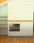 The Wave II - Coastal Cottage Living Room with Fireplace - Interior View - Intertwine House Plans