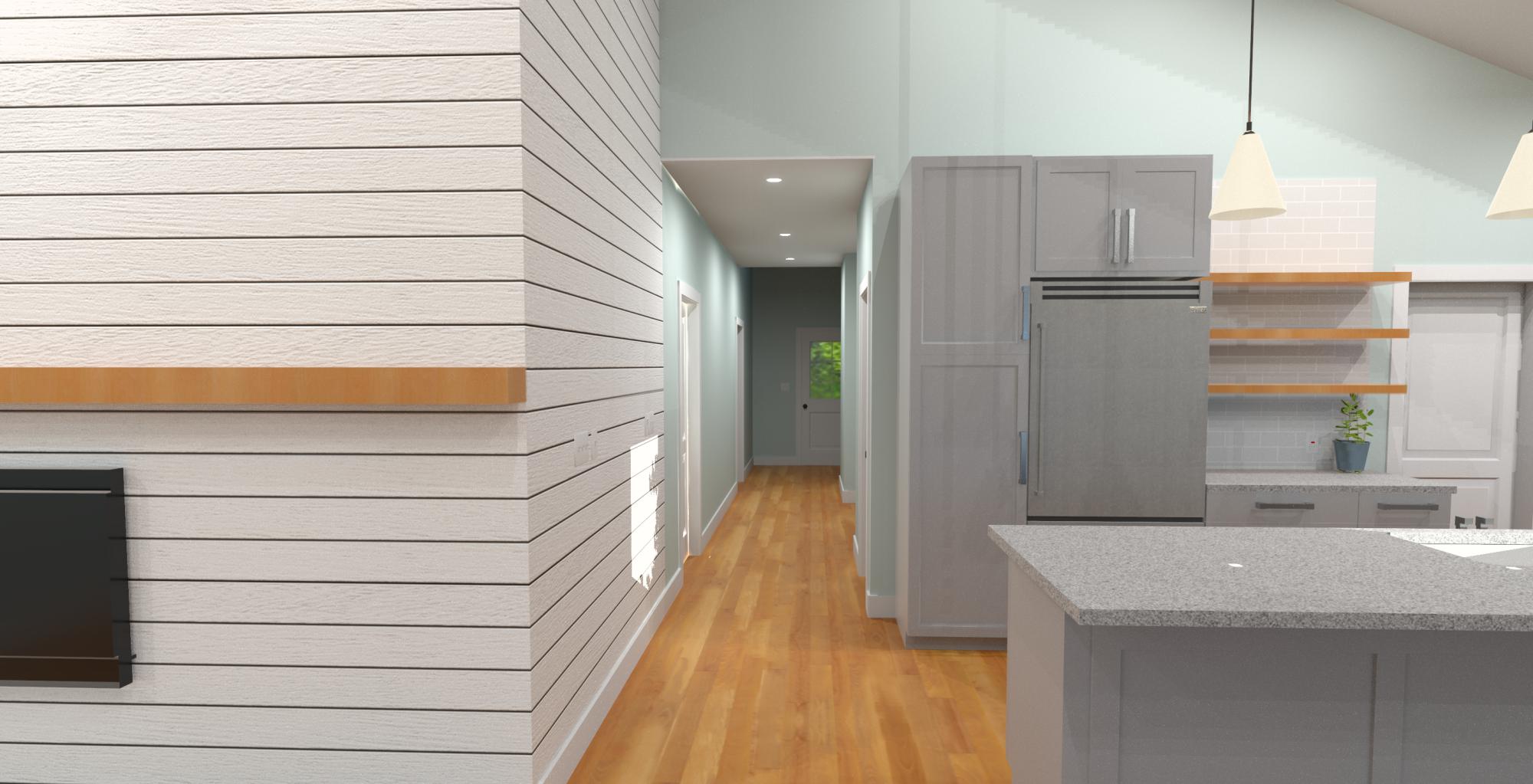 The Wave II - Interior Hallway View - 1,599 Sq Ft Coastal Cottage House Plan - Intertwine House Plans