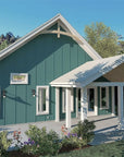 The Wave II - Open Kitchen and Living Room Interior - 1,599 Sq Ft Coastal Cottage Plan - Intertwine House Plans