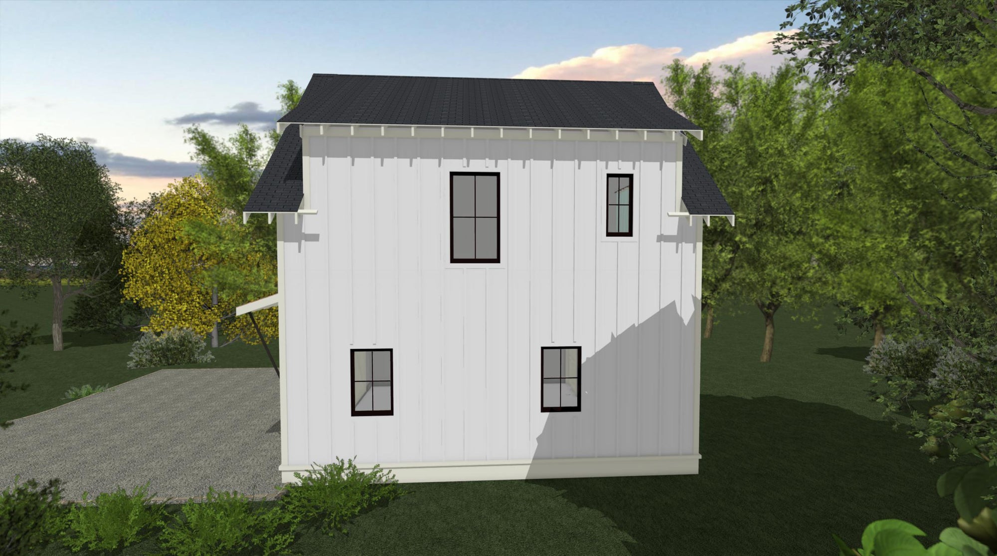 Cloudy Bay | Coastal Garage ADU Plan | 650 Sq Ft | 1BR 1BA