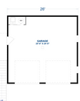 Cloudy Bay | Coastal Garage ADU Plan | 650 Sq Ft | 1BR 1BA