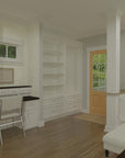 The Yellow House | Compact Cottage House Plan | 840 Sq Ft | 1BR 1.5BA