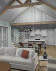 The Warbler | Elevated Coastal Farmhouse House Plan | 2,916 Sq Ft | 4BR 3.5BA