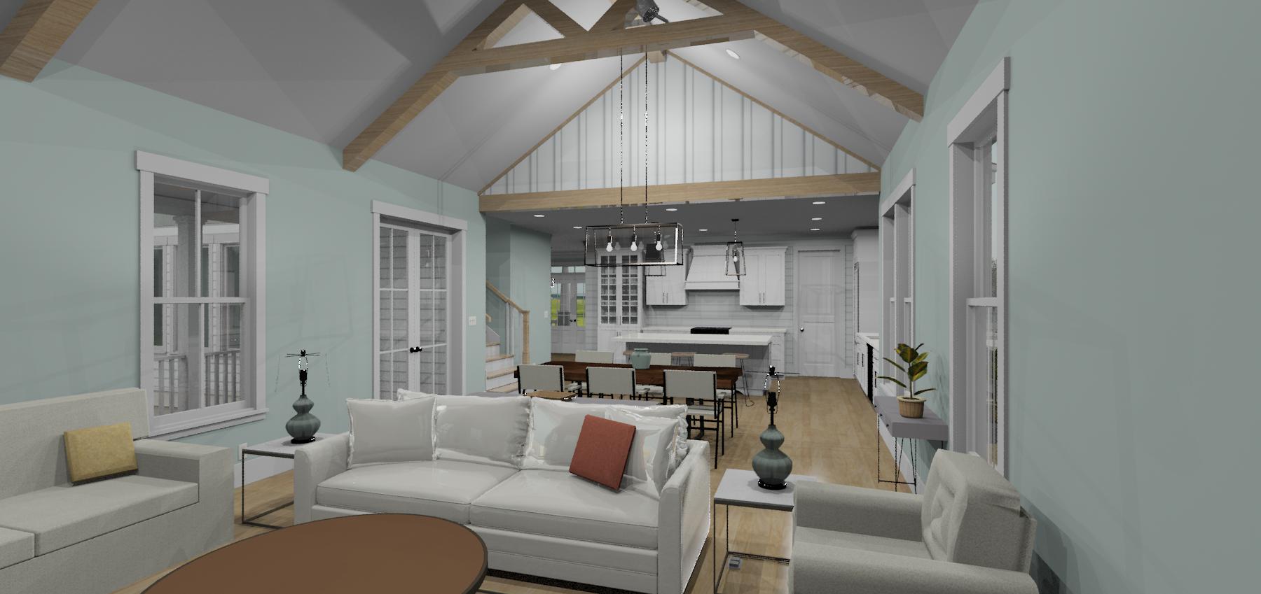 The Warbler | Elevated Coastal Farmhouse House Plan | 2,916 Sq Ft | 4BR 3.5BA