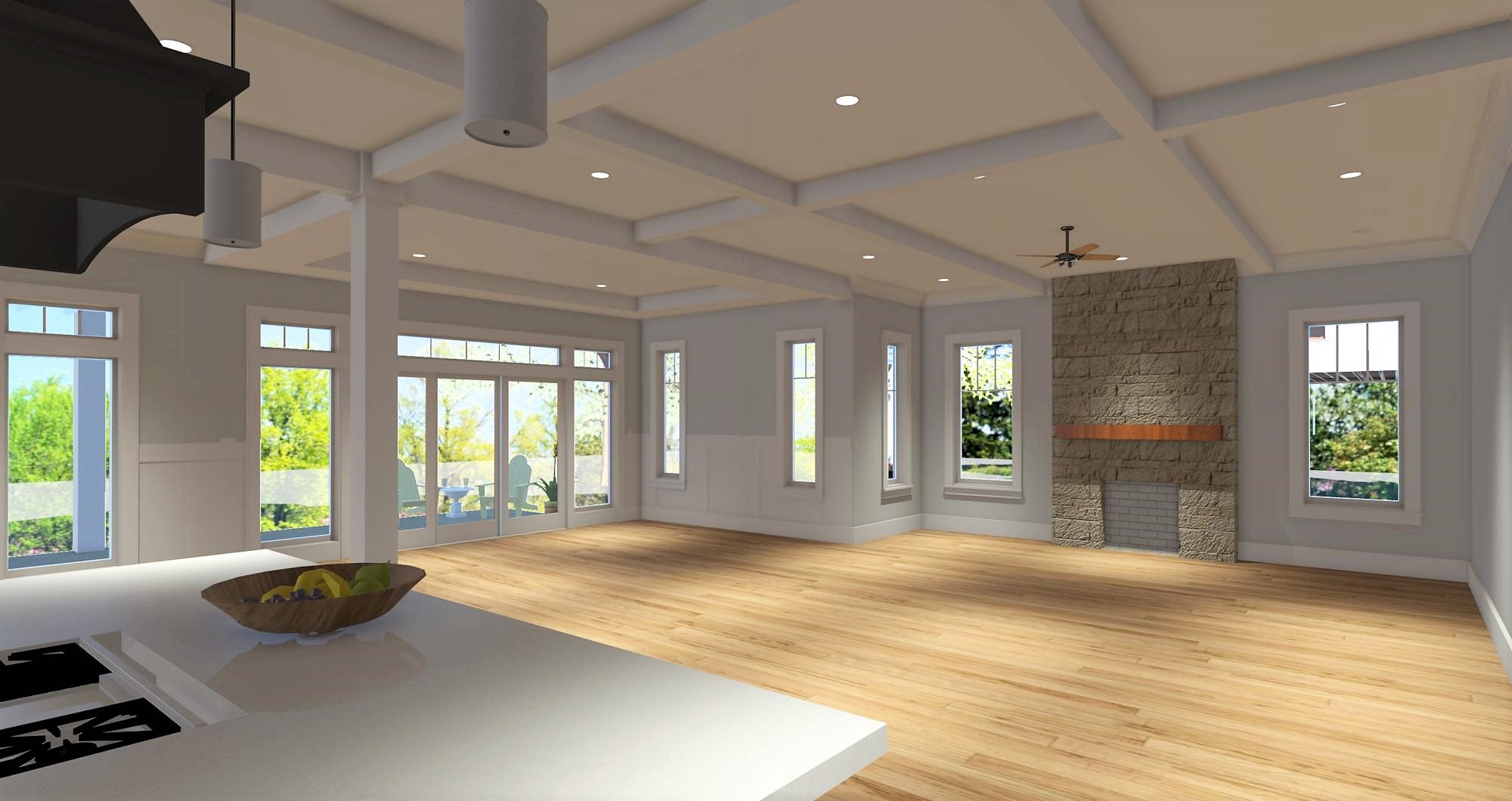 Skipper's Den | Low Country Coastal House Plan | 3,438 Sq Ft | 4-5BR 5BA