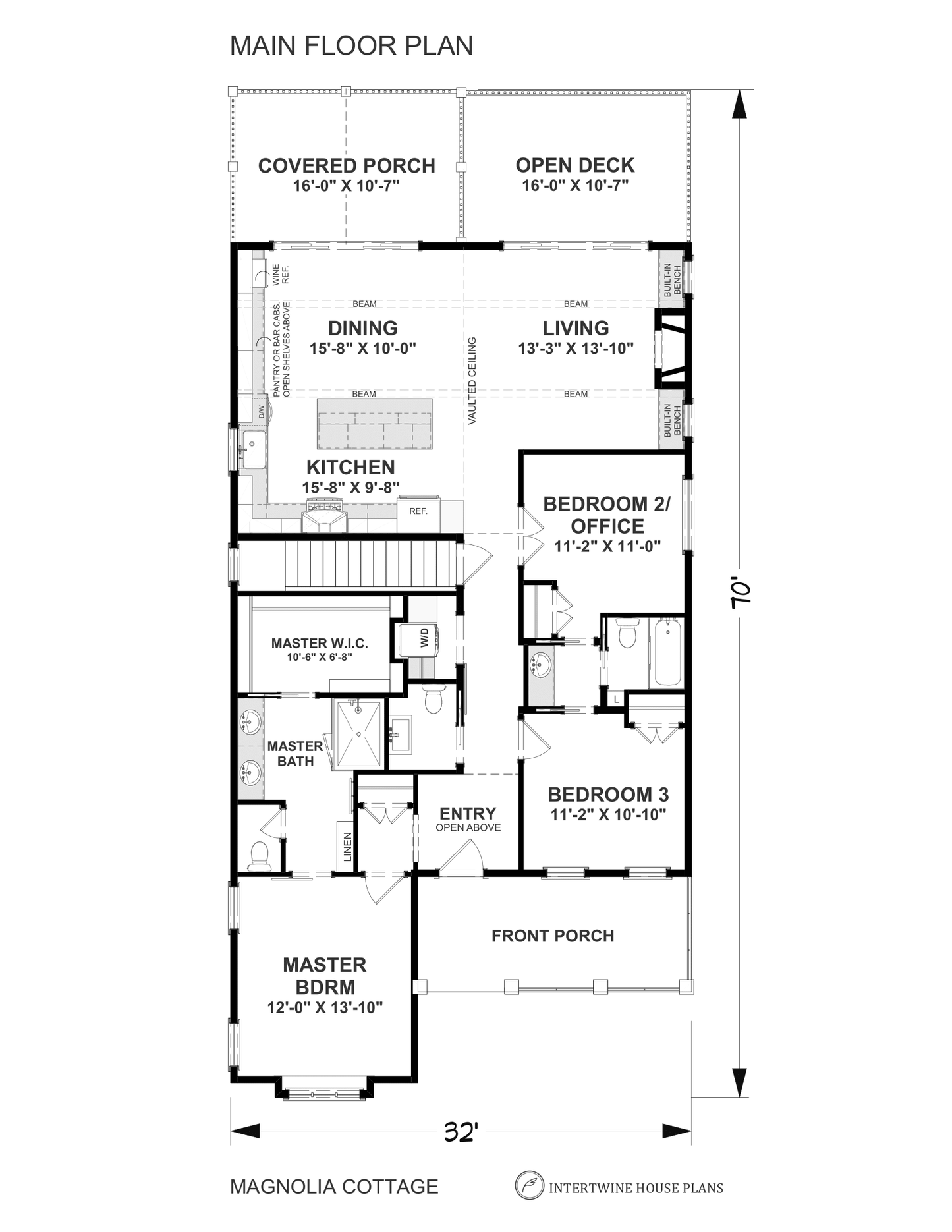 1600 Sq. Ft. - Magnolia Cottage