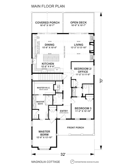 1600 Sq. Ft. - Magnolia Cottage