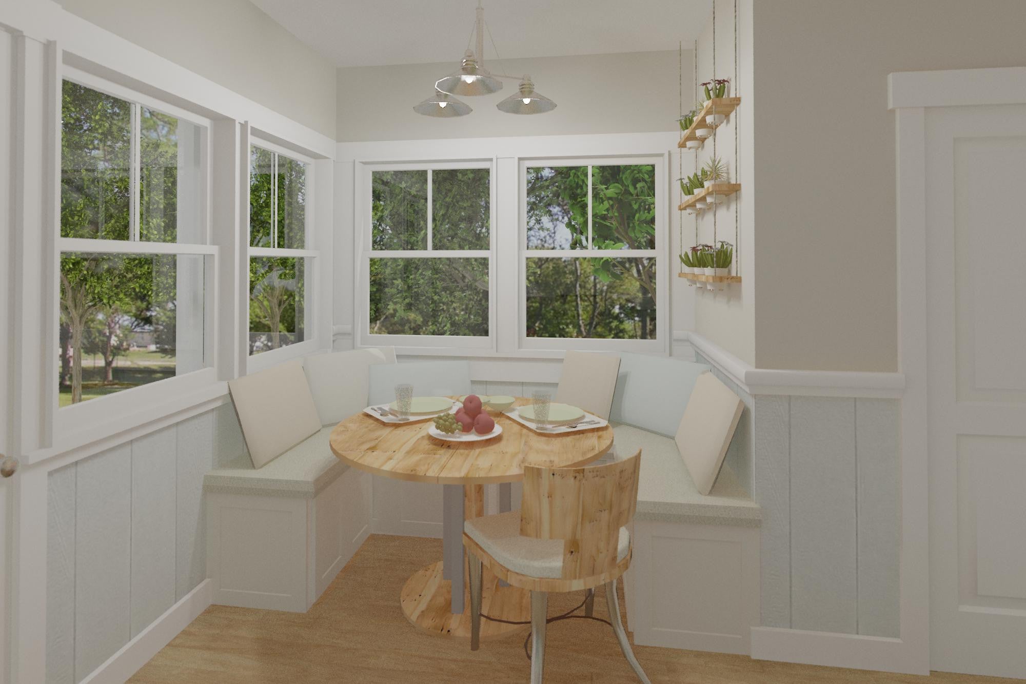 The Green House | Coastal Cottage House Plan | 955 Sq Ft | 2BR 1.5BA
