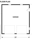 Cliffwood Garage ADU - Ground Floor Garage Plan - 2-Car Detached Garage Layout - Intertwine House Plans