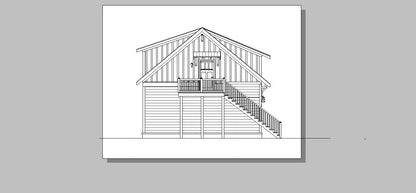 640* Sq. Ft. - Cliffwood Garage/ADU Plan