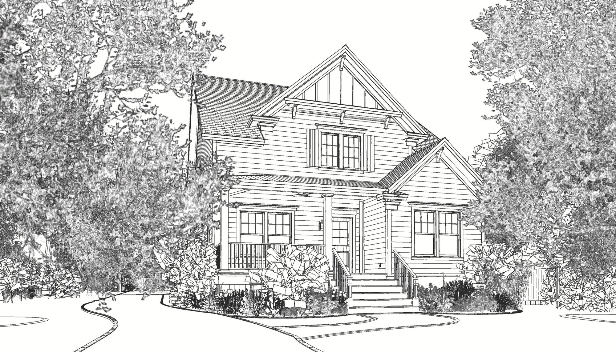 The Maple | Traditional Country House Plan | 2,880 Sq Ft | 3-4BR 4BA