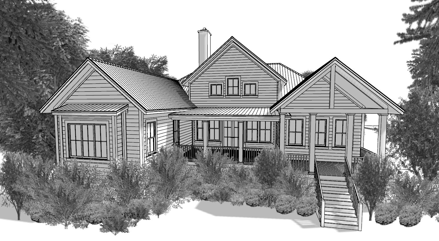 The Quinn | Elevated Coastal Country House Plan | 2,343 Sq Ft | 3BR 3.5BA