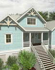 The Quinn | Elevated Coastal Country House Plan | 2,343 Sq Ft | 3BR 3.5BA